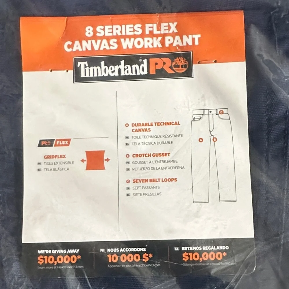 NWT Timberland PRO Mens Ironhide Flex 5 Pocket Work Pants 44 x 32 Blue